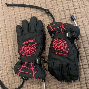 Kids SPYDER snow gloves size small